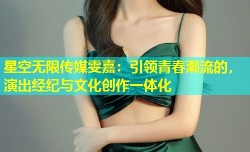 星空无限传媒雯嘉：引领青春潮流的，演出经纪与文化创作一体化